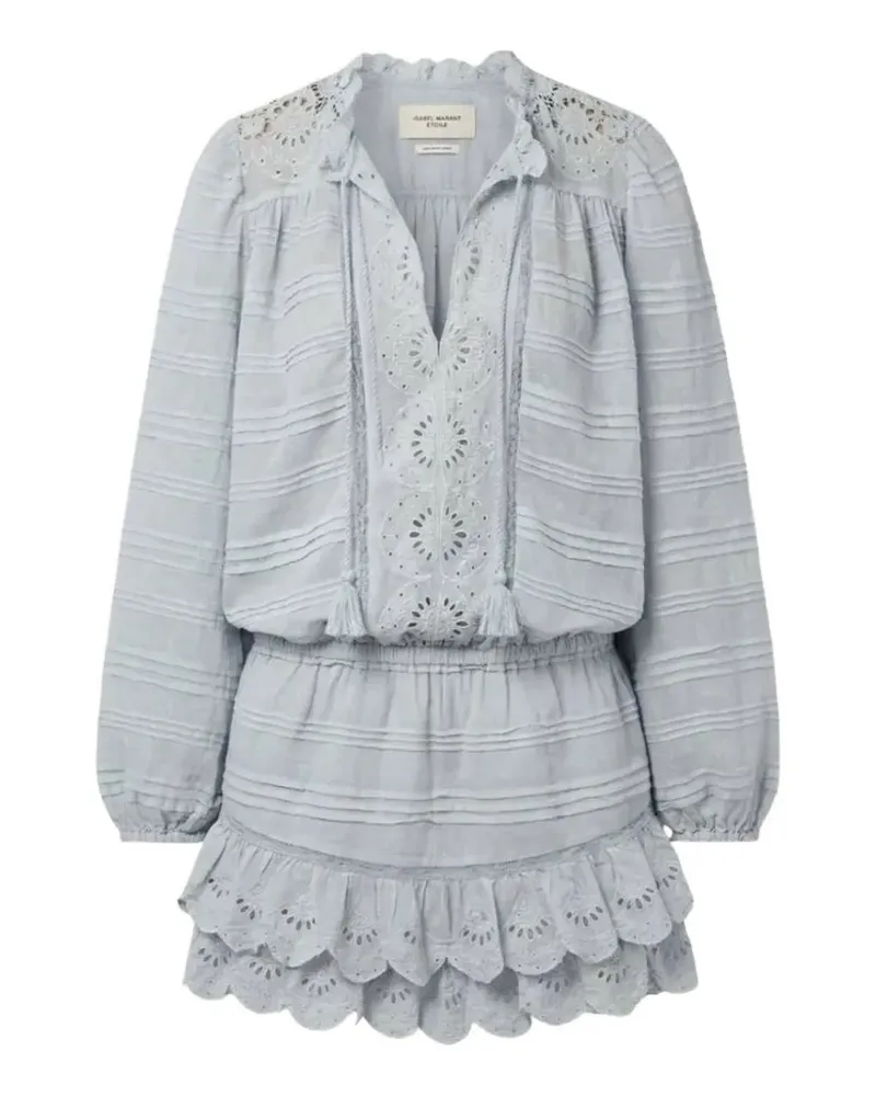 Isabel Marant Preya broderie anglaise dress - Blau Blau