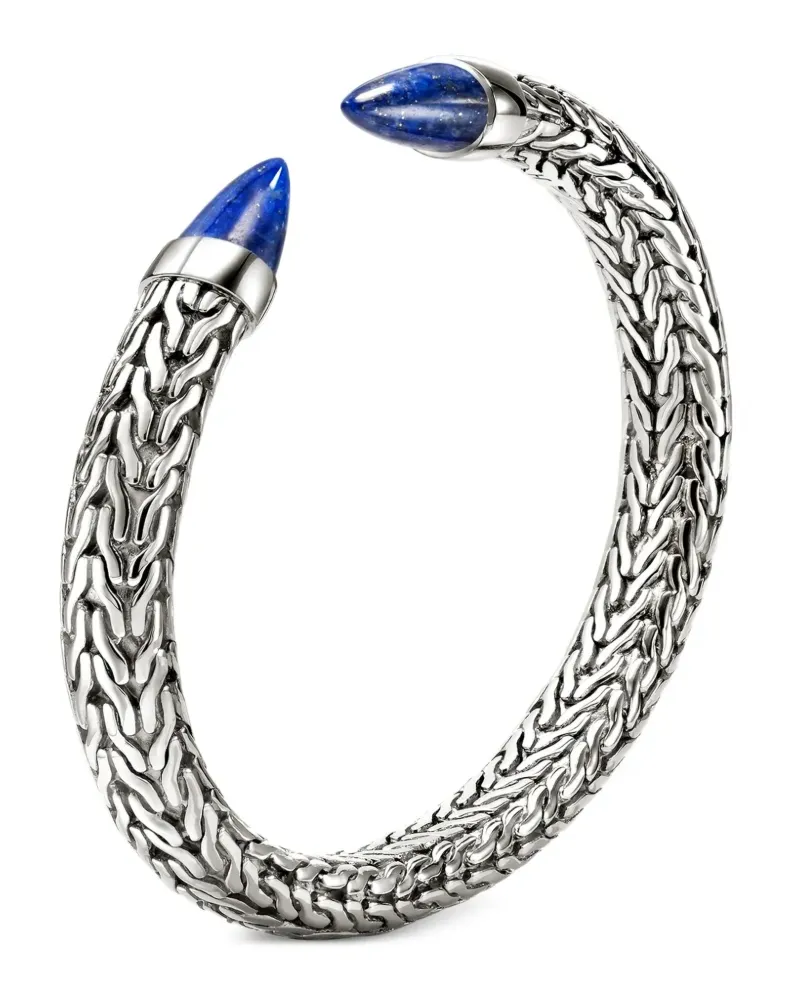 John Hardy Spear 50 Flex Sterlingsilber-Armband mit Lapislazuli Silber