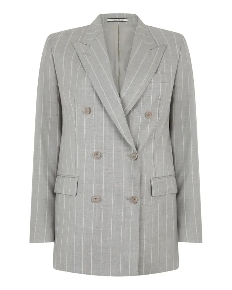 Tagliatore double-breasted pinstripe blazer - Grau Grau