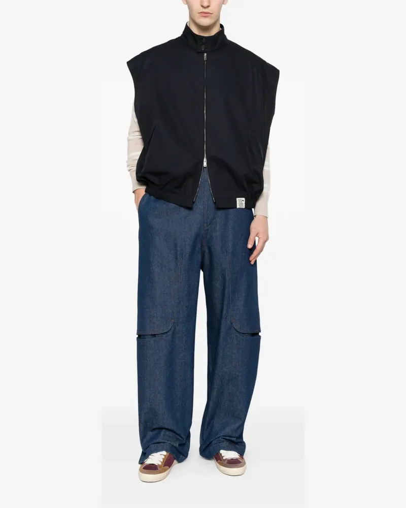 Golden Goose zip-up gilet - Blau Blau