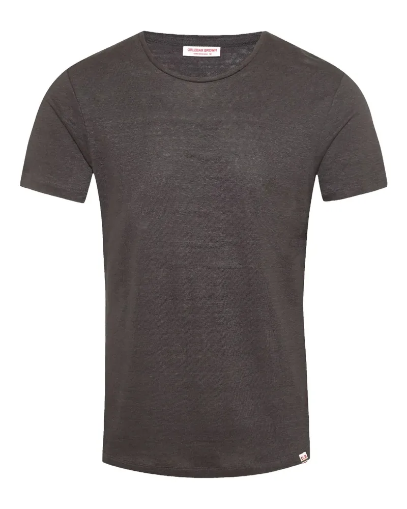 Orlebar Brown T-Shirt aus Leinen - Grau Grau