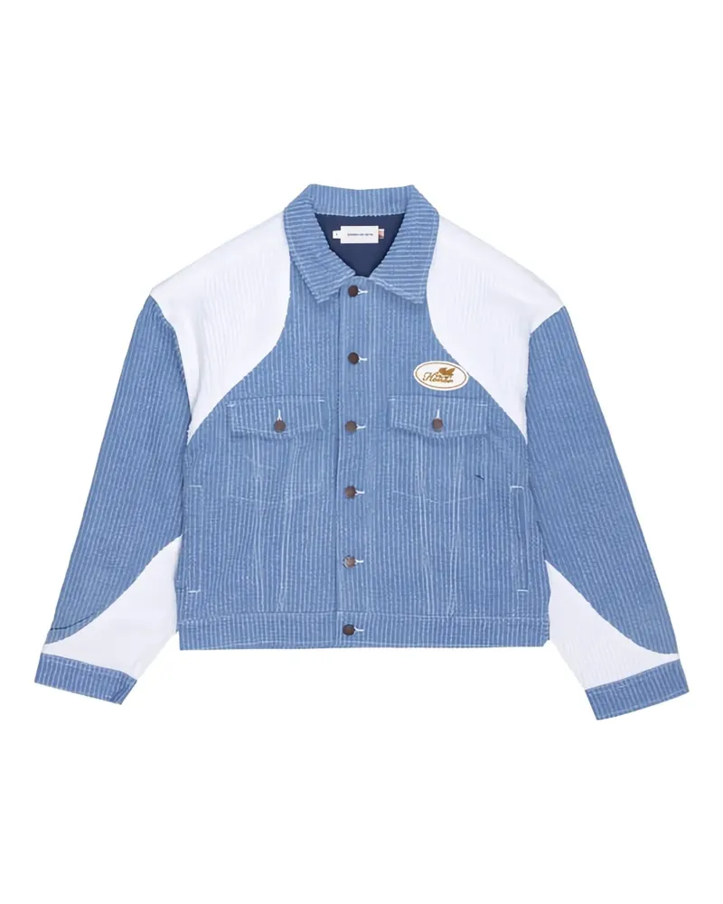 Honor The Gift Trucker-Jacke aus Cord - Blau Blau