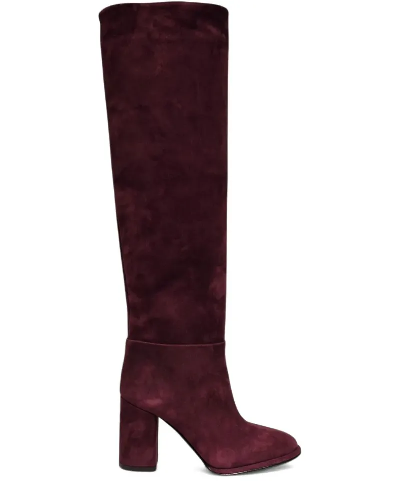 Le Silla Stiefel mit Blockabsatz - Rot Rot