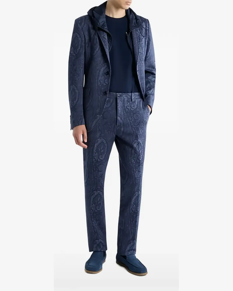 Etro Arnica Jacke aus Jacquard - Blau Blau