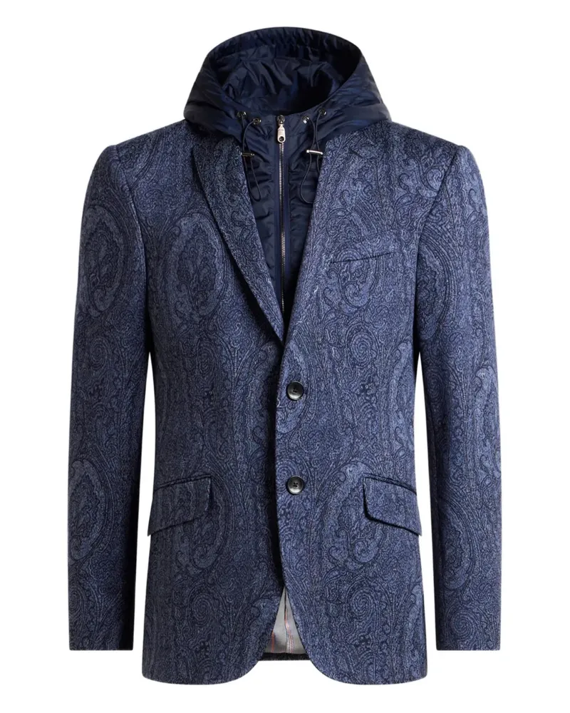 Etro Arnica motif jacquard jacket - Blau Blau