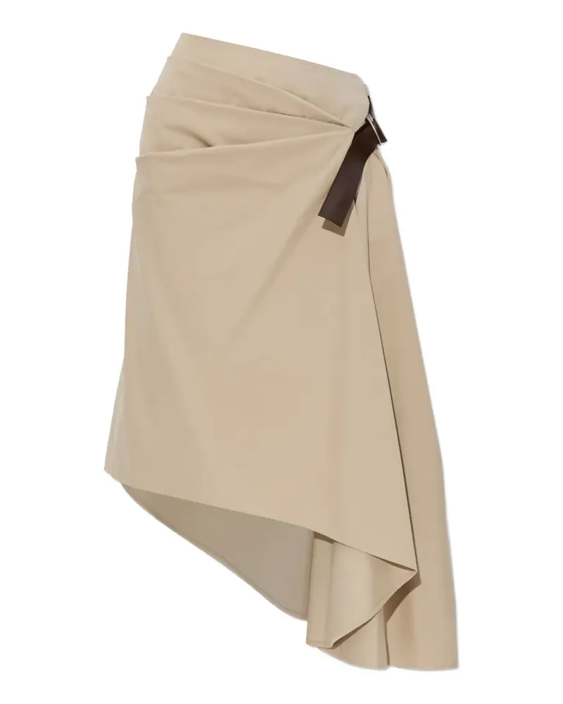 Loewe belted asymmetric midi skirt - Nude Nude