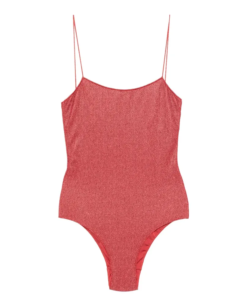 Oséree metallic-effect swimsuit - Rot Rot