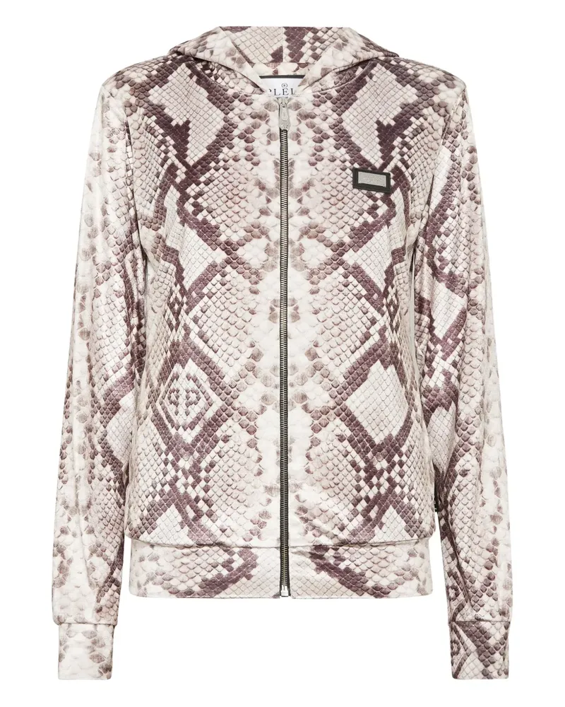 Philipp Plein Hoodie mit Logo - Nude Nude