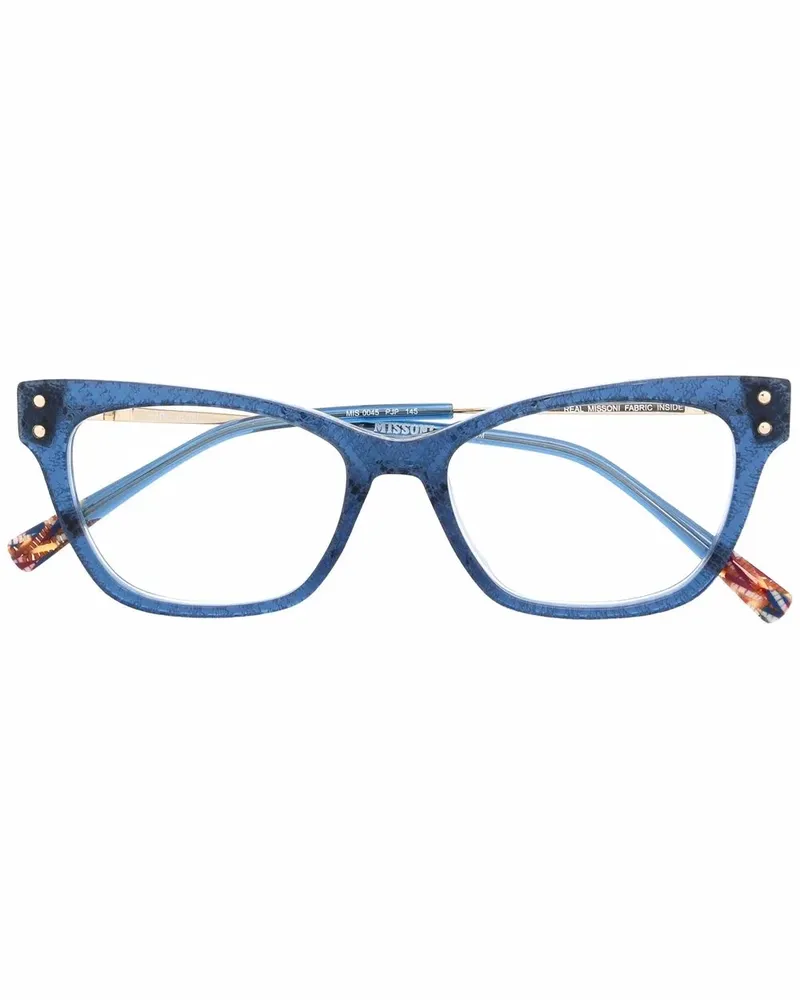 Missoni Brille mit Cat-Eye-Gestell - Blau Blau