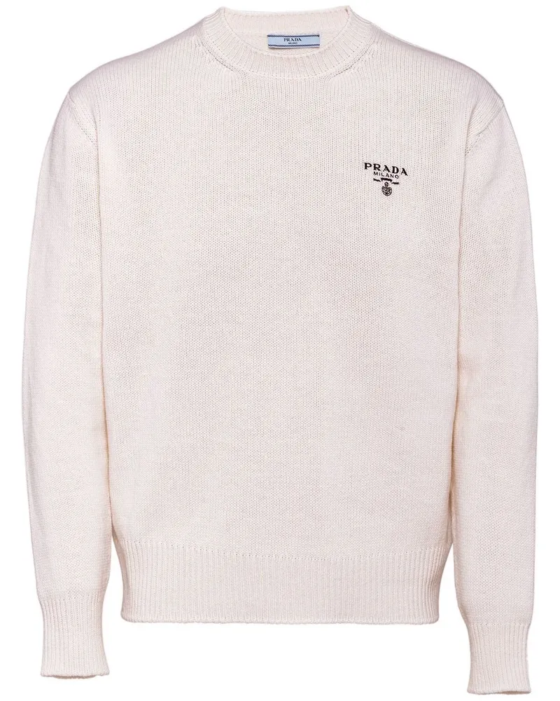 Prada Pullover aus Kaschmir - Weiß Weiß