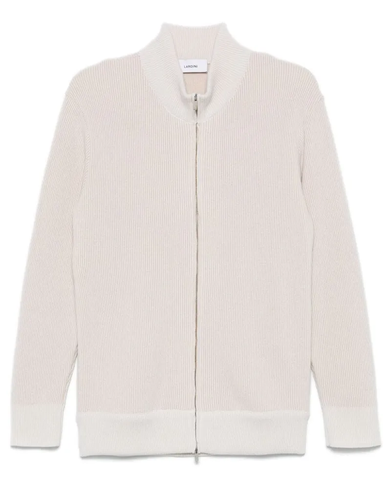 LARDINI Gerippter Cardigan - Nude Nude