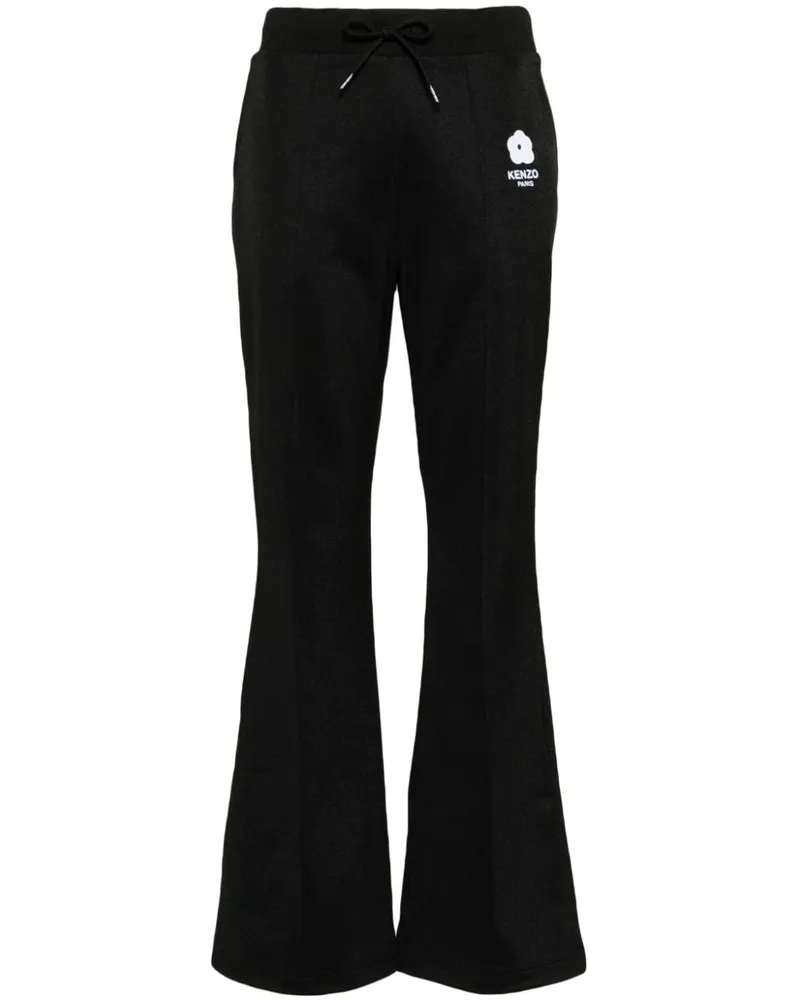 Kenzo Boke Flower Jogginghose mit ausgestelltem Bein - Schwarz Schwarz