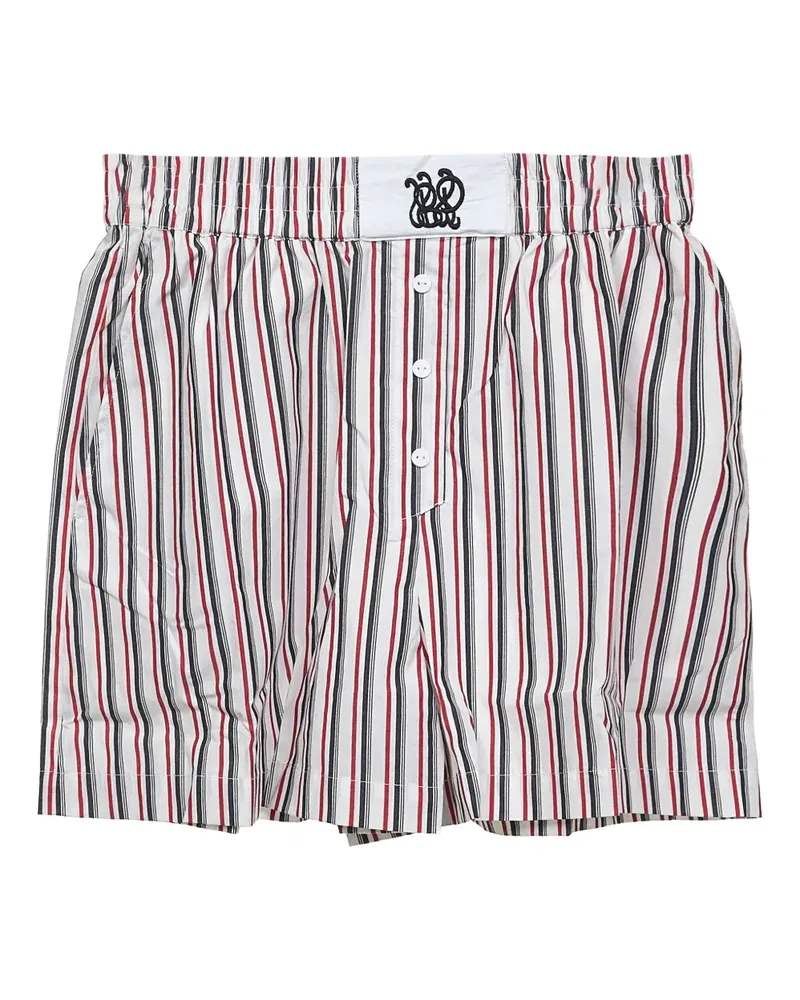 Baum und Pferdgarten Gestreifte Boxershorts - Weiß Weiß