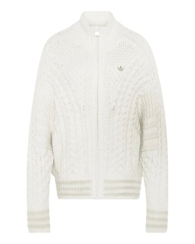 adidas Firebird cable-knit cardigan - Weiß Weiß