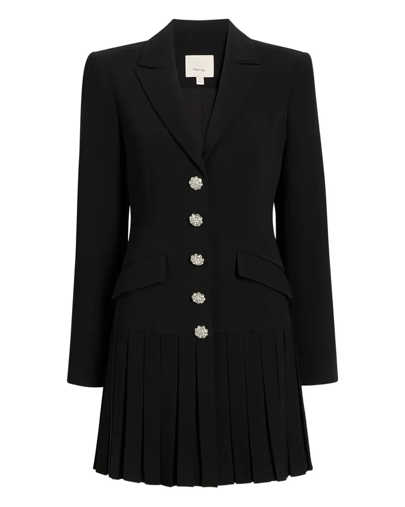 Cinq à Sept Saule Blazerkleid mit Falten - Schwarz Schwarz