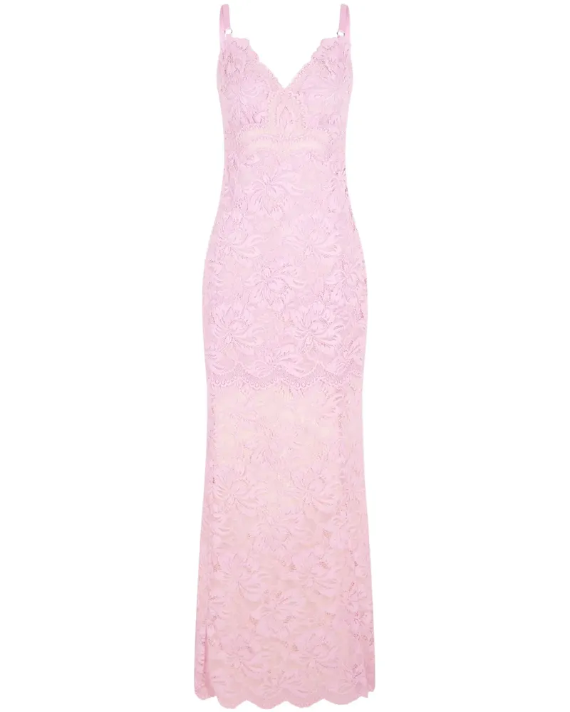 Paco Rabanne Kleid mit Spitze - Rosa Rosa
