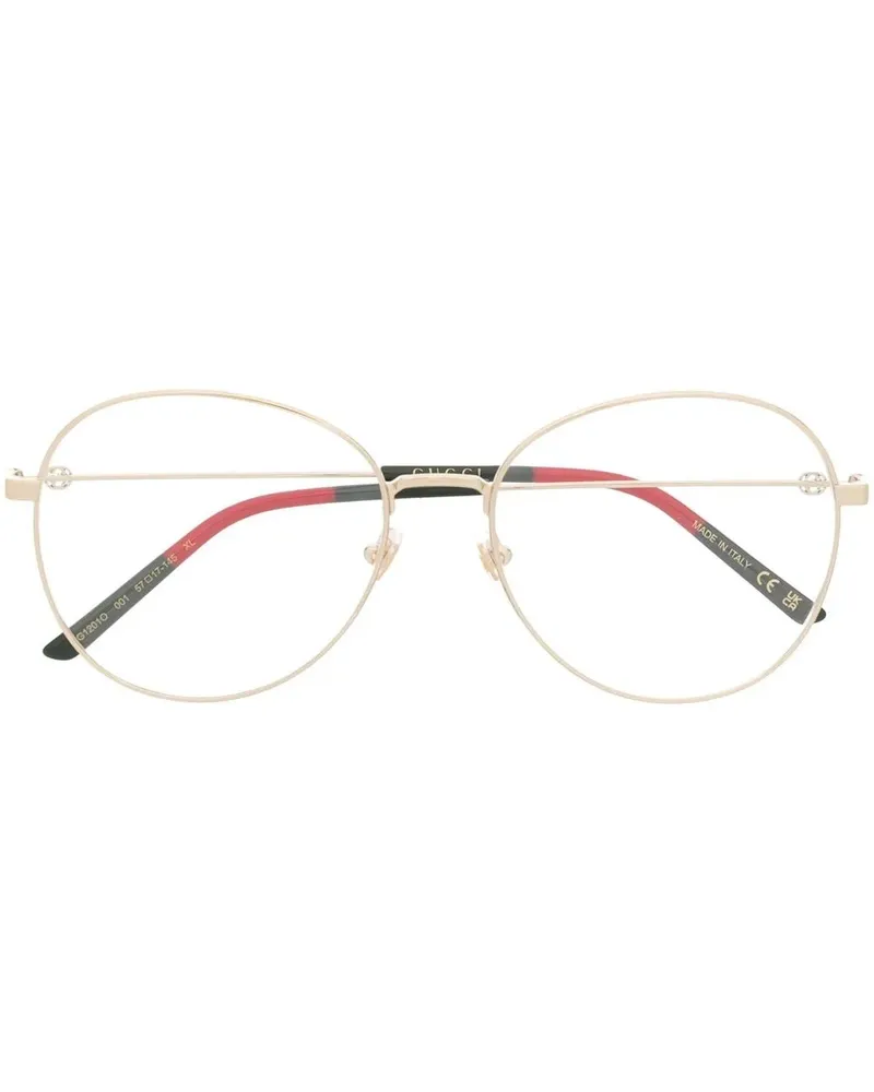 Gucci Brille mit rundem Gestell - Gold Gold