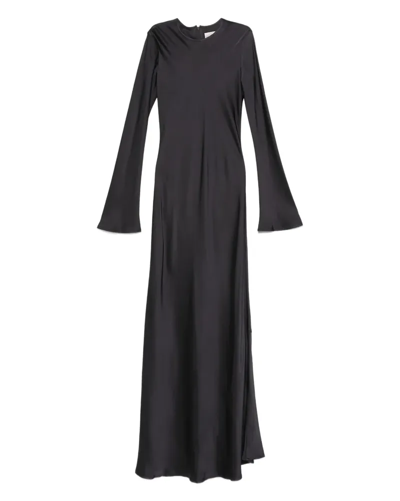Semicouture flared maxi dress - Schwarz Schwarz