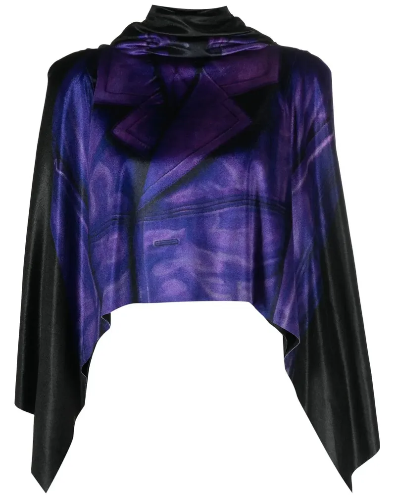 Loewe Oberteil mit abstraktem Print - Violett Violett