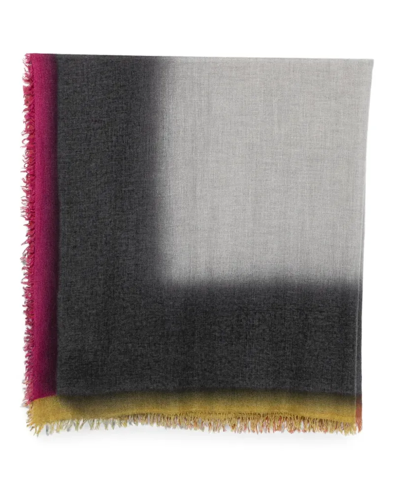 Faliero Sarti Kamala fringed gradient-effect scarf - Grau Grau