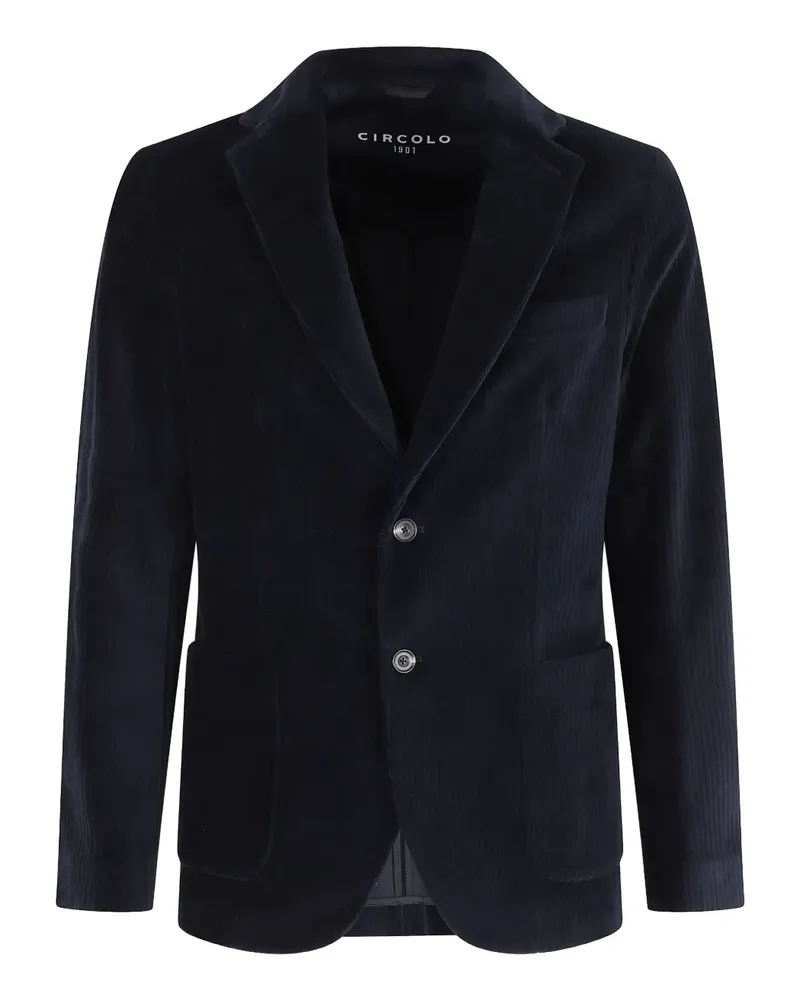 CIRCOLO 1901 Blazer aus Cord mit zwei Knöpfen - Blau Blau