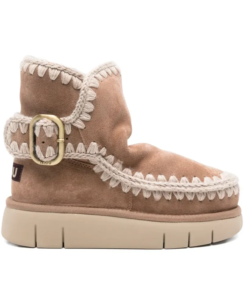Mou Bounce Stiefel mit Schnallenriemen - Braun Braun