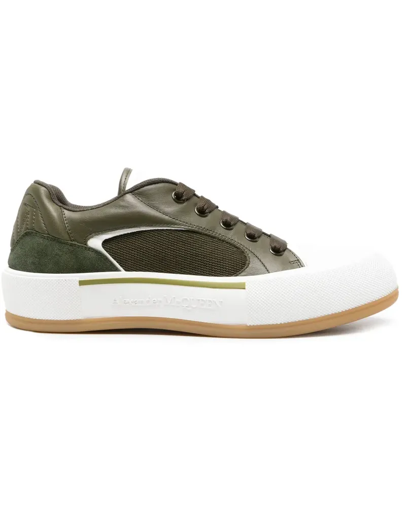 Alexander McQueen Deck Plimsoll Sneakers - Grün Grün