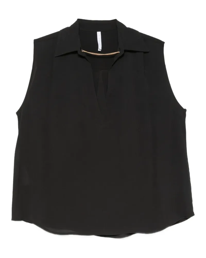 IMPERIAL Trägershirt mit V-Ausschnitt - Schwarz Schwarz