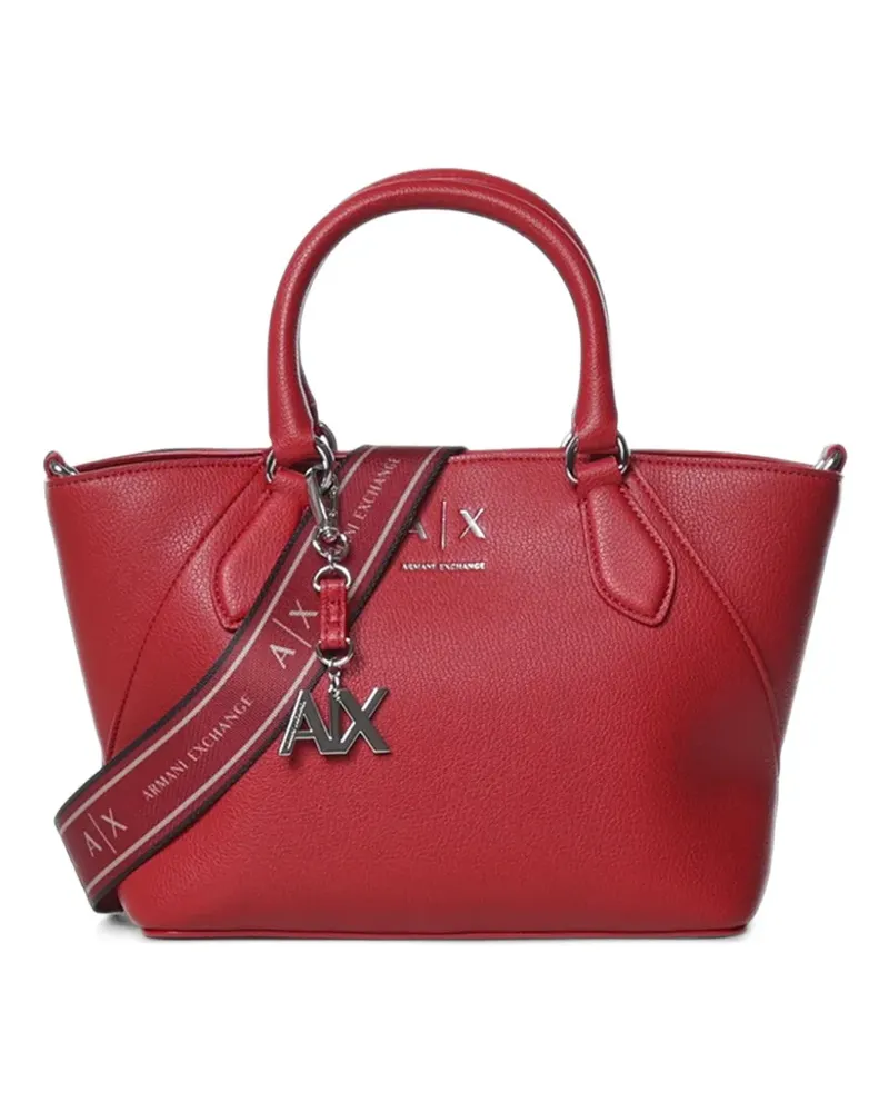 Armani Exchange logo-plaque tote bag - Rot Rot