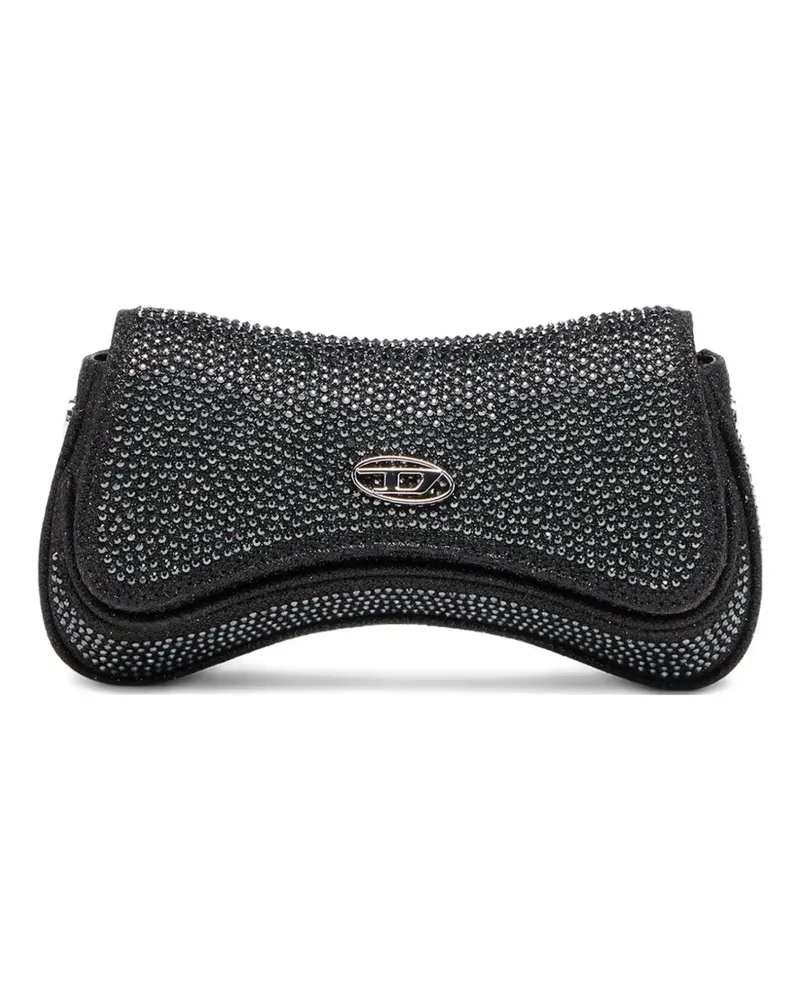 Diesel Clutch mit Kristallverzierung - Schwarz Schwarz