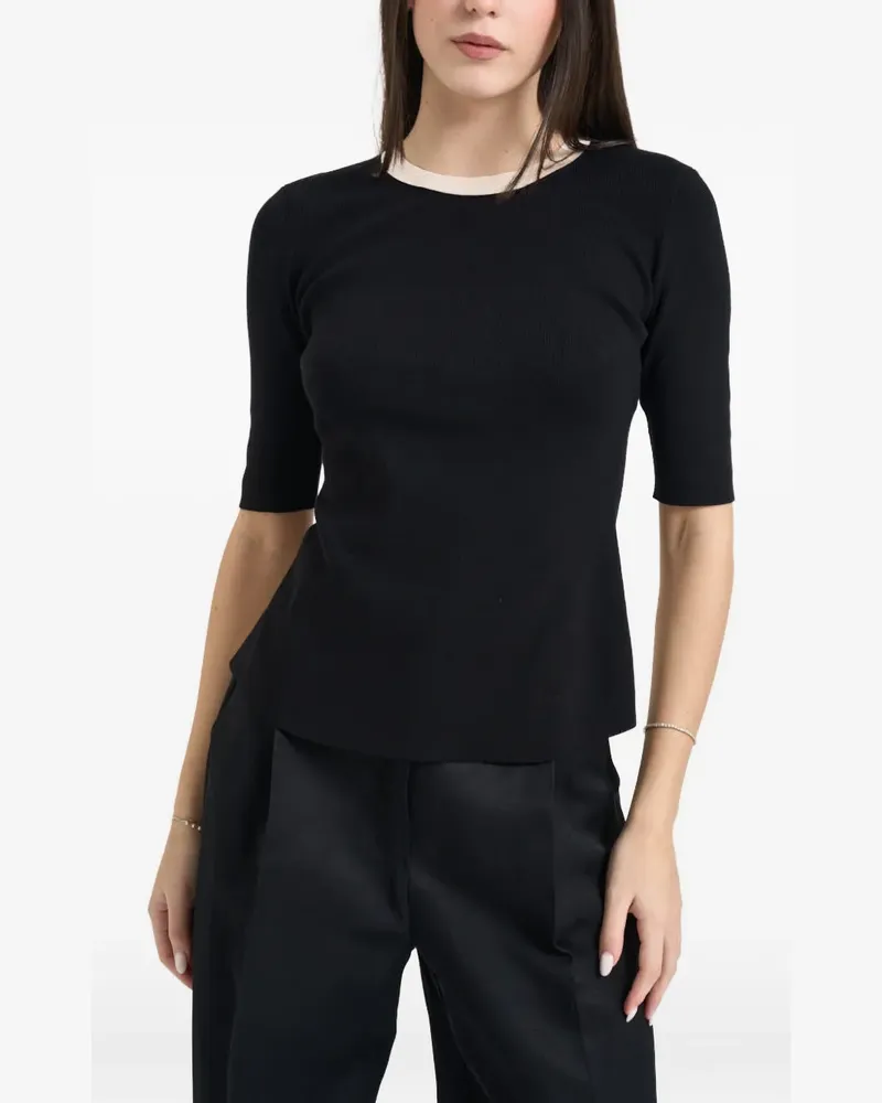 Elisabetta Franchi Rückenfreier Pullover - Schwarz Schwarz