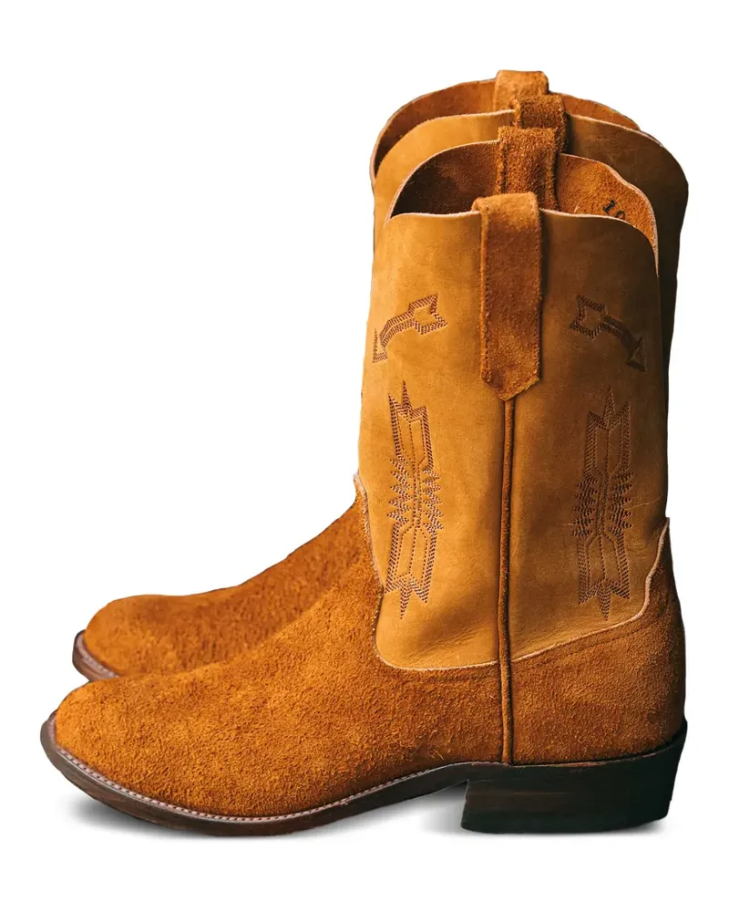 Fortela Riosboots embroidery suede boots - Braun Braun