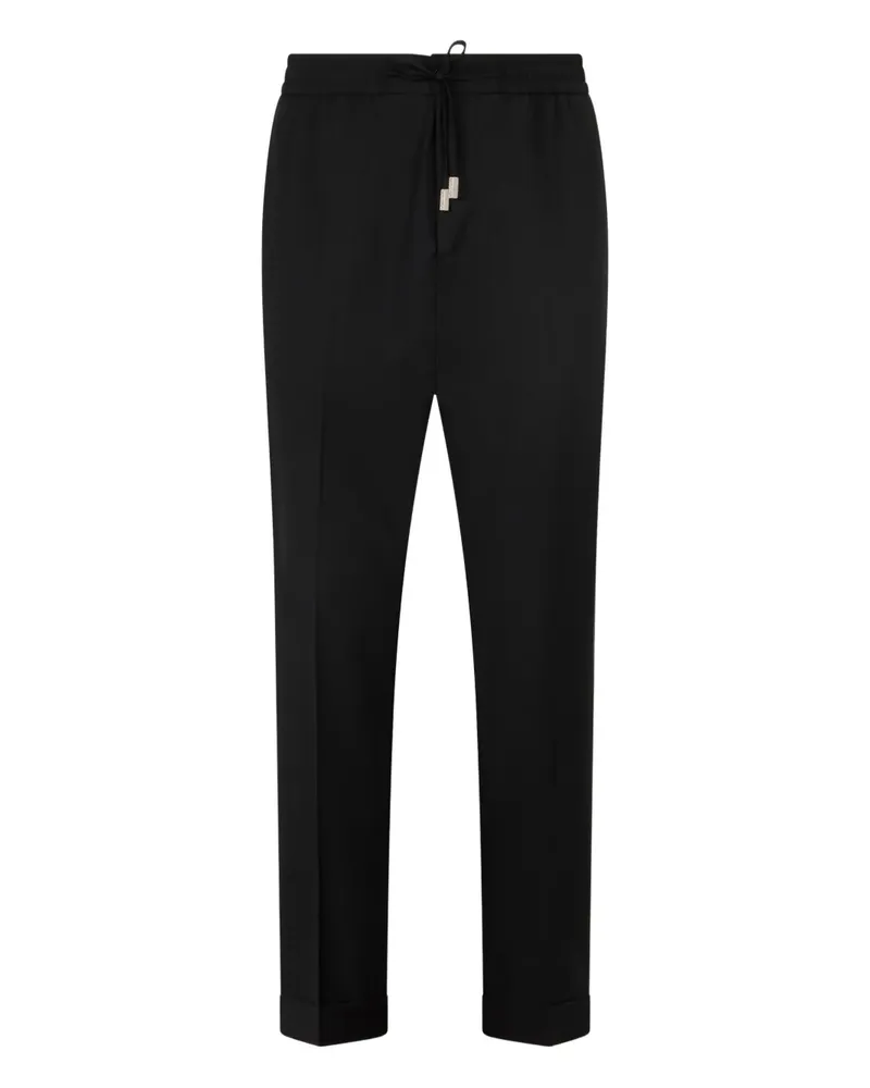Philipp Plein pleated drawstring trousers - Schwarz Schwarz