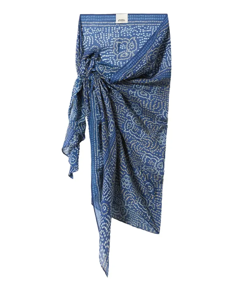 Isabel Marant LUCILIA patterned pareo - Blau Blau