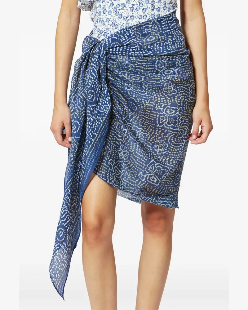 Isabel Marant LUCILIA patterned pareo - Blau Blau
