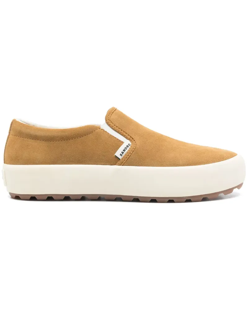 Sandro Slip-On-Sneakers aus Wildleder - Braun Braun
