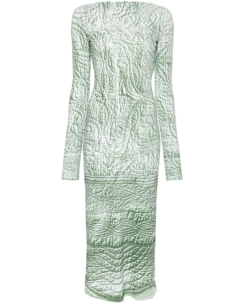 Maison Margiela Iguana Midikleid - Grün Grün