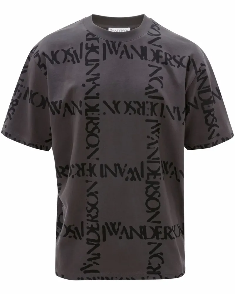 J.W.Anderson T-Shirt mit Logo-Print - Grau Grau
