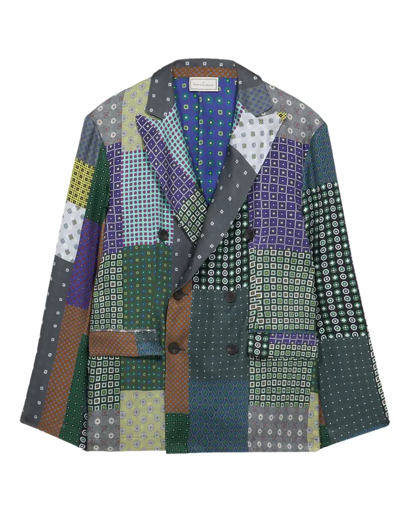 Pierre-Louis Mascia Doppelreihiger Fancy Blazer - Grün Grün