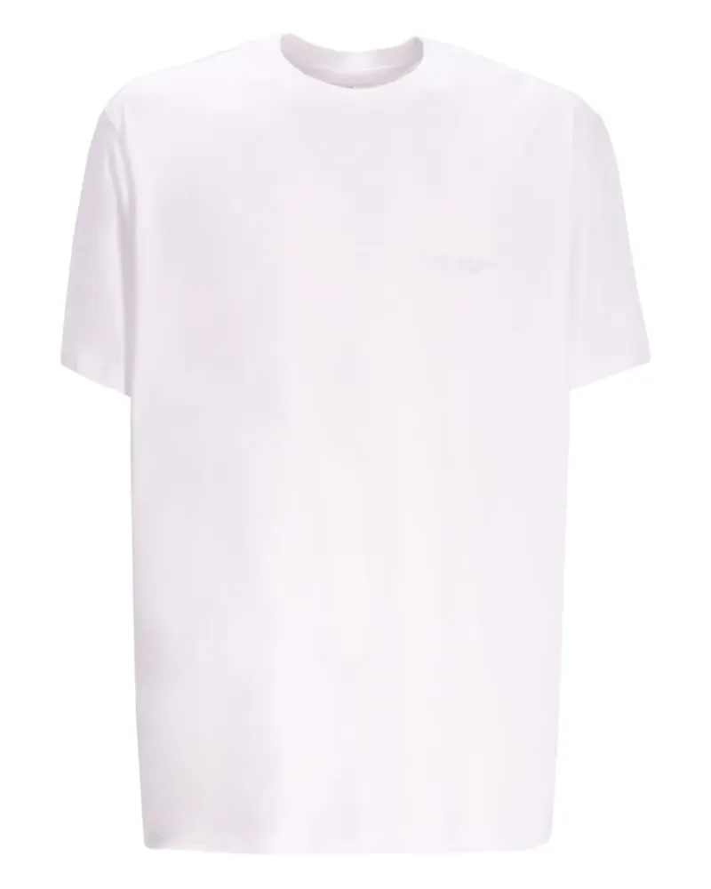 Armani Exchange T-Shirt mit Logo-Stickerei - Weiß Weiß