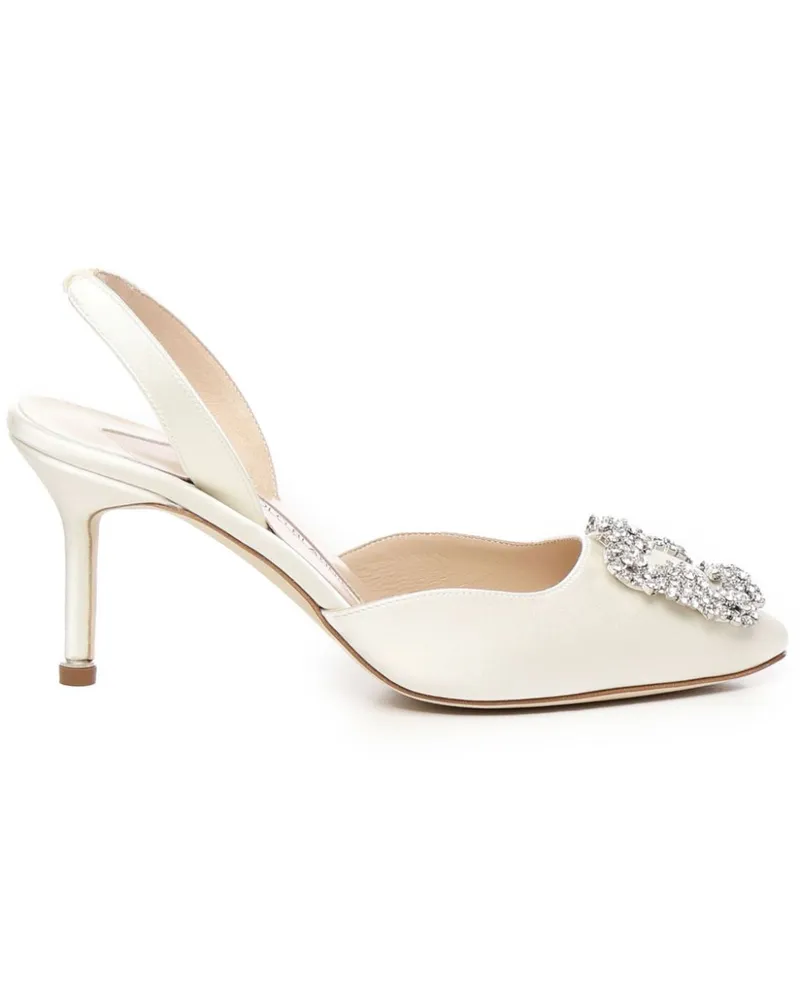 Manolo Blahnik Hangisli Pumps 70mm - Weiß Weiß