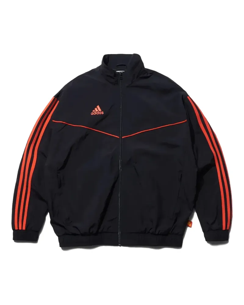 adidas Jacke mit Kontrastlogo - Schwarz Schwarz