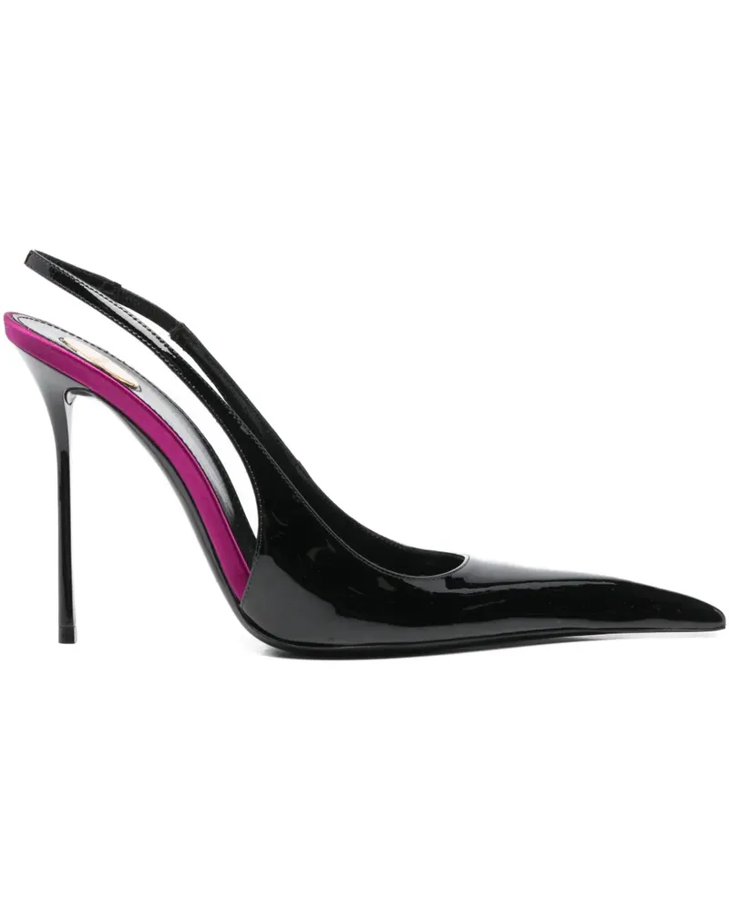 Saint Laurent Amalia Pumps mit spitzer Kappe 110mm - Schwarz Schwarz