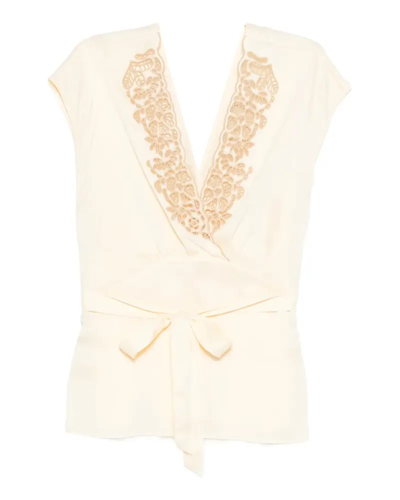 Antik Batik Mariella tie-fastening blouse - Nude Nude