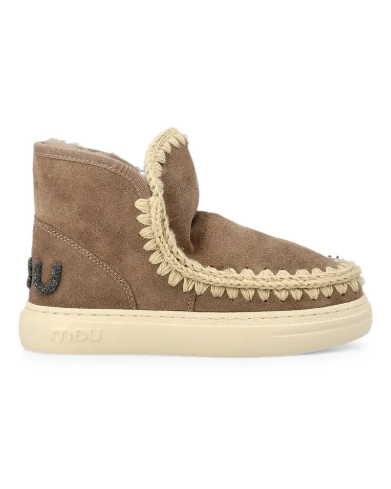 Mou Eskimo Sneakers mit Glitter-Logo - Braun Braun