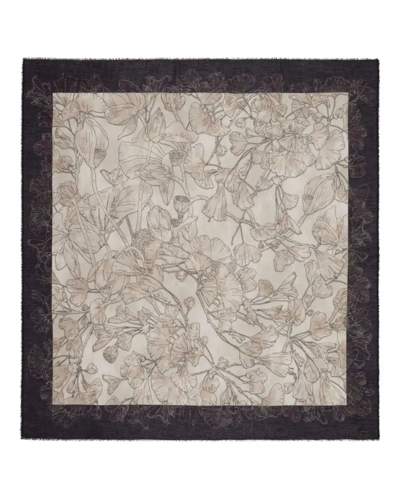 Faliero Sarti Ventily Schal mit Blumenprint - Nude Nude