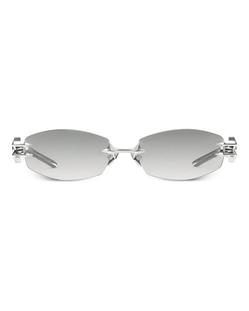 Gentle Monster Manifesto 02 Brille mit Sternverzierung - Silber Silber