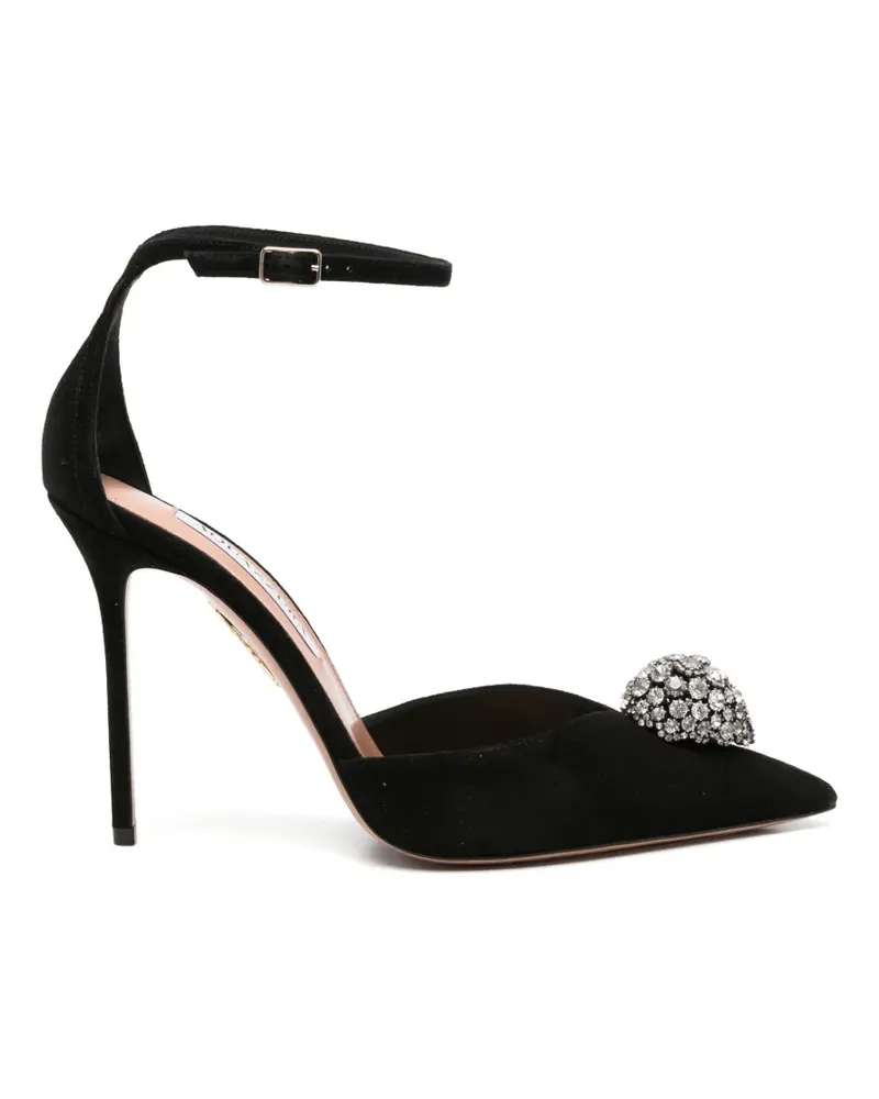 Aquazzura Pumps mit Kristallverzierung - Schwarz Schwarz