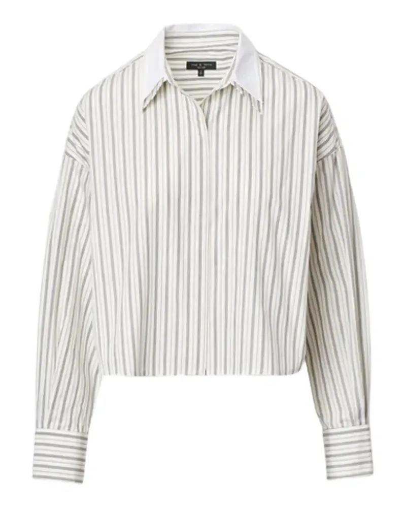 Rag & Bone Marin striped layered shirt - Nude Nude
