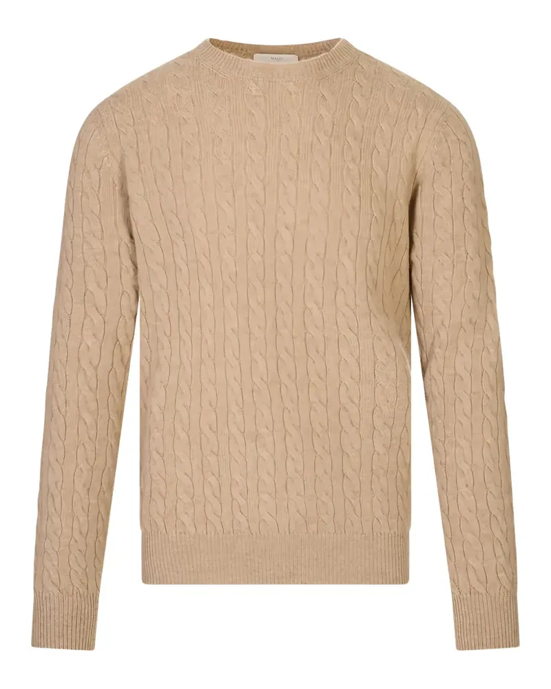 Malo Pullover mit Zopfmuster - Nude Nude